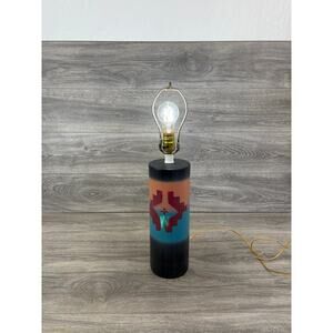 Vintage MCM Martz Marshall Studios Ceramic Pottery Tall Cylinder Lamp